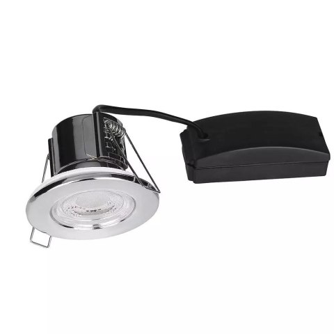 Oczko LED V-TAC SAMSUNG CHIP 5W Hermetyczne IP65 Ściemnialne Chrom VT-885-C 4000K 500lm 5 Lat Gwarancji