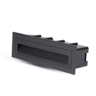 Oprawa Schodowa 6W LED V-TAC Wpuszczana Czarny Prostokąt 230V VT-856 4000K 240lm