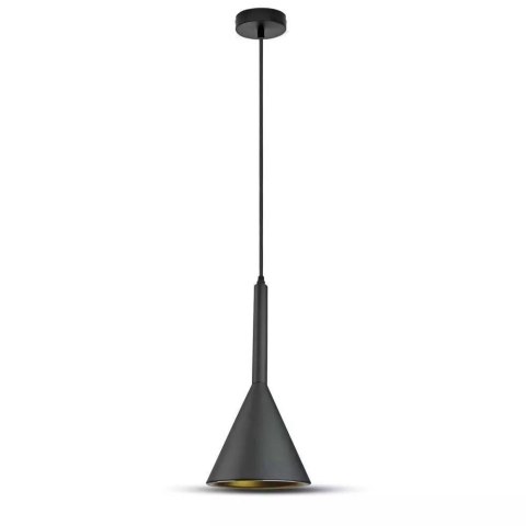 Oprawa Zwieszana V-TAC Trąbka Aluminium E27 Czarny/Złoty fi160mm VT-7162 5 Lat Gwarancji Oprawa Zwieszana V-TAC Trąbka Aluminium E27 Czarny/Złoty fi160mm VT-7162 5 Lat Gwarancji