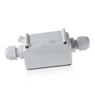 Puszka Złączka Mufa Hermetyczna 2x3Pin Biała 0.5-2.5mm2 IP65 V-TAC VT-7224