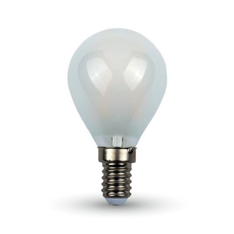 Żarówka LED V-TAC 4W Cross Filament E14 P45 Kulka Mrożona VT-1835 6400K 400lm Żarówka LED V-TAC 4W Cross Filament E14 P45 Kulka Mrożona VT-1835 6400K 400lm