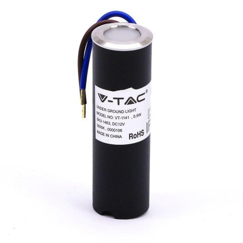 Oprawa Gruntowa Ogrodowa Najazdowa Podłogowa V-TAC 0.5W LED Srebrna IP67 VT-1141 3000K 5lm
