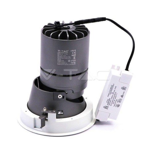 Oprawa LED Downlight V-TAC 10W COB CREE CRI95+ UGR19 24st VT-2911 3000K 650lm 5 Lat Gwarancji