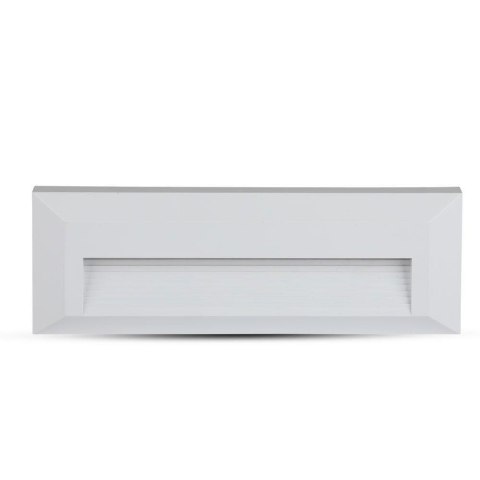 Oprawa Schodowa 3W LED V-TAC Biały Prostokąt 230V IP65 VT-1162-W 3000K 110lm