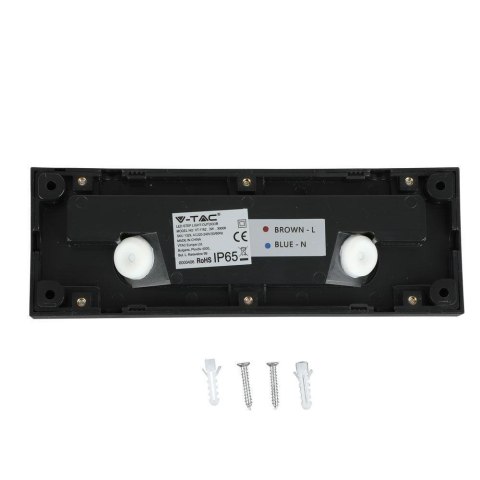 Oprawa Schodowa 3W LED V-TAC Czarny Prostokąt 230V IP65 VT-1162 4000K 110lm Oprawa Schodowa 3W LED V-TAC Czarny Prostokąt 230V IP65 VT-1162 4000K 110lm