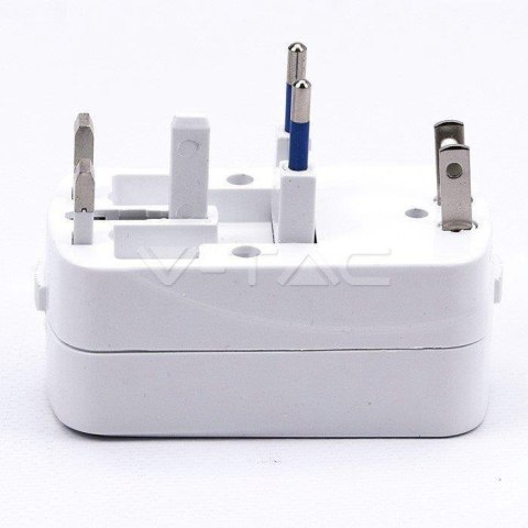 Uniwersalny Adapter Podróżny z zabezpieczeniem 2xUSB 2A V-TAC Uniwersalny Adapter Podróżny z zabezpieczeniem 2xUSB 2A V-TAC
