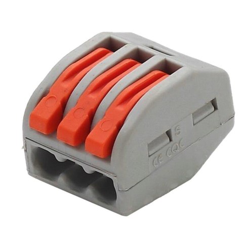 Złączka Instalacyjna 3x4mm 0.08-2.5(4.0)mm NYLON 32A V-TAC Złączka Instalacyjna 3x4mm 0.08-2.5(4.0)mm NYLON 32A V-TAC