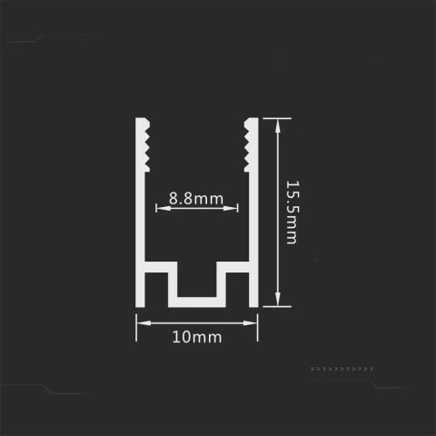 Profil Mocowanie Uchwyt do Neon Flex 50mm V-TAC Profil Mocowanie Uchwyt do Neon Flex 50mm V-TAC