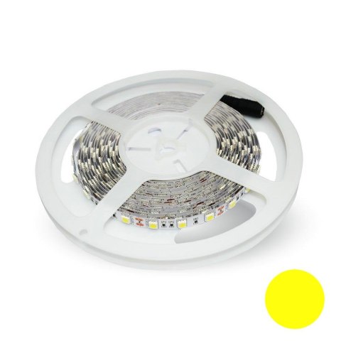 Taśma LED V-TAC SMD5050 300LED IP20 9W/m VT-5050 Kolor Żółty 1000lm Taśma LED V-TAC SMD5050 300LED IP20 9W/m VT-5050 Kolor Żółty 1000lm