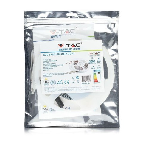 Taśma LED V-TAC SMD5730 600LED High Lumen CRI95+ IP20 18W/m VT-5730 3000K 3000lm Taśma LED V-TAC SMD5730 600LED High Lumen CRI95+ IP20 18W/m VT-5730 3000K 3000lm