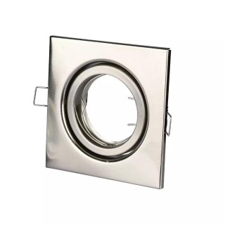 Oczko V-TAC GU10 Kwadrat Ruchome Satyna VT-7227SQ-SN