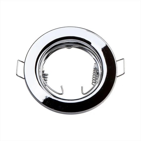 Oczko V-TAC GU10 Okrągłe Stałe Chrom (Opak. 2 szt) VT-778-CH Oczko V-TAC GU10 Okrągłe Stałe Chrom (Opak. 2 szt) VT-778-CH