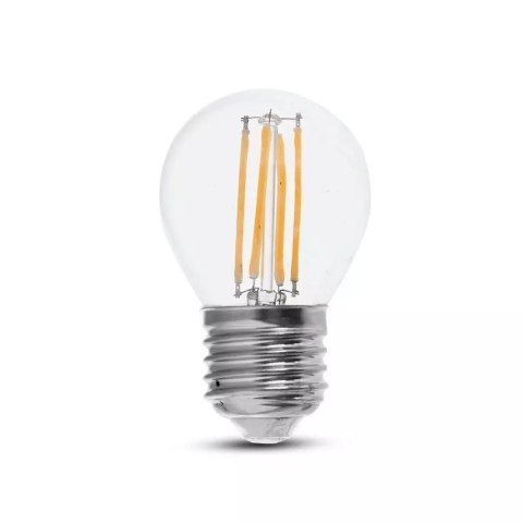 Żarówka LED V-TAC 6W Filament E27 Kulka G45 VT-2366 6400K 600lm Żarówka LED V-TAC 6W Filament E27 Kulka G45 VT-2366 6400K 600lm