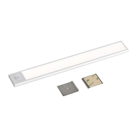 Oprawa podszafkowa V-TAC 2W LED Srebrna Czujnik Ruchu Ładowanie USB 40cm VT-8142 3000K 160lm