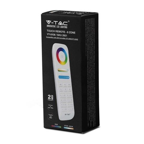 Pilot Kontroler V-TAC RGB+CCT 8-stref VT-2438 Pilot Kontroler V-TAC RGB+CCT 8-stref VT-2438