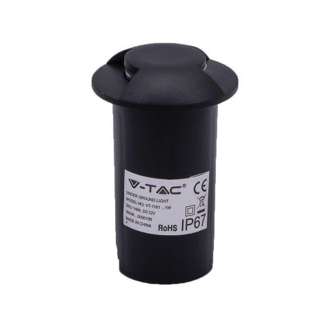 Oprawa Gruntowa Ogrodowa Najazdowa V-TAC 1W LED Czarna 2-stronna IP67 VT-1161 3000K 50lm Oprawa Gruntowa Ogrodowa Najazdowa V-TAC 1W LED Czarna 2-stronna IP67 VT-1161 3000K 50lm