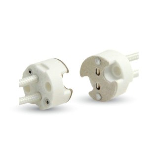 Oprawka GU5,3 Ceramiczna MR16 Przewód Siliconowy V-TAC VT-7889