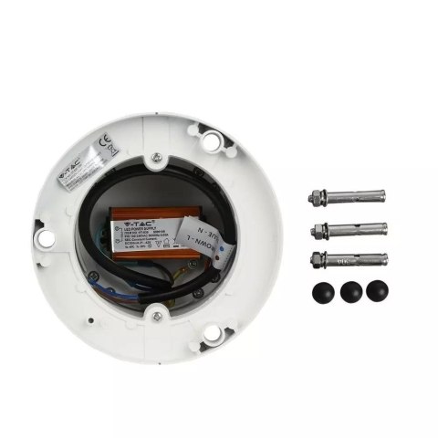 Słupek Ogrodowy V-TAC 10W LED IP65 Biały 25cm VT-830-W 4000K 1000lm