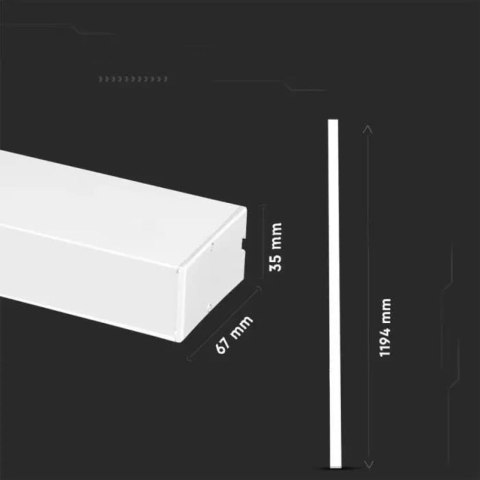 Oprawa V-TAC LED Linear Natynkowa SAMSUNG CHIP 40W Biała UGR