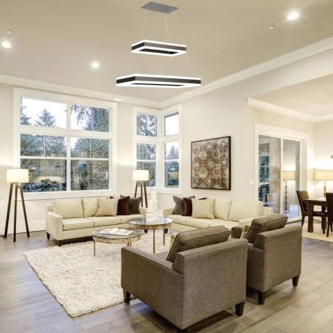 Oprawa Zwieszana LED V-TAC 100W Soft Light Chandelier Ściemnianie Kawowy VT-101-2D-C-N 3000K 6300lm 3 Lata Gwarancji