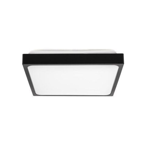 Plafon V-TAC 24W LED Kwadrat IP44 30x30cm Czarny VT-8624B-SQ 3000K 2400lm