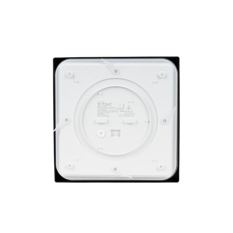 Plafon V-TAC 24W LED Kwadrat IP44 30x30cm Czarny VT-8624B-SQ 3000K 2400lm