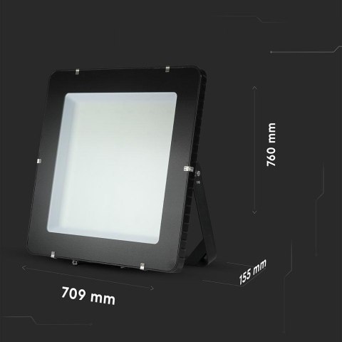 Projektor LED V-TAC 1000W LED SAMSUNG CHIP Czarny 120Lm/W VT-1055 4000K 120000lm 5 Lat Gwarancji