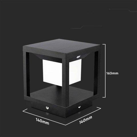 Słupek Ogrodowy Solarny V-TAC 2W LED Czujnik Ruchu IP65 Czarny VT-11022 3000K 90lm 3 Lata Gwarancji Słupek Ogrodowy Solarny V-TAC 2W LED Czujnik Ruchu IP65 Czarny VT-11022 3000K 90lm 3 Lata Gwarancji