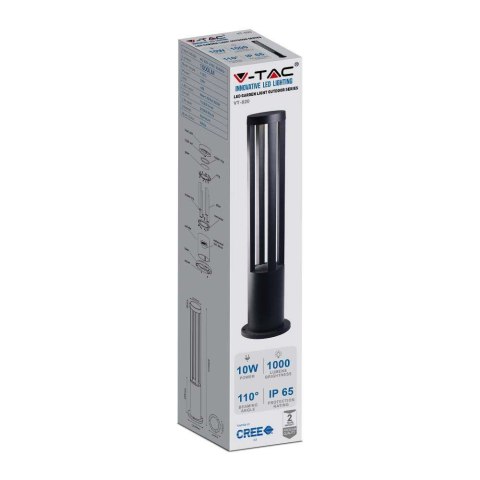Słupek Ogrodowy V-TAC 10W LED IP65 Czarny 80cm VT-820-B-N 6400K 1000lm Słupek Ogrodowy V-TAC 10W LED IP65 Czarny 80cm VT-820-B-N 6400K 1000lm
