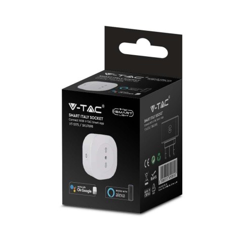 Gniazdo Inteligentne V-TAC SMART Plug WiFi 3680W Amazon Alexa Google Home VT-5175 Gniazdo Inteligentne V-TAC SMART Plug WiFi 3680W Amazon Alexa Google Home VT-5175