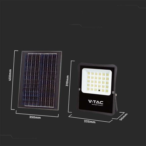 Projektor LED Solarny V-TAC 20W Pilot, AUTO, Timer IP65 VT-55300 4000K 2400lm Projektor LED Solarny V-TAC 20W Pilot, AUTO, Timer IP65 VT-55300 4000K 2400lm
