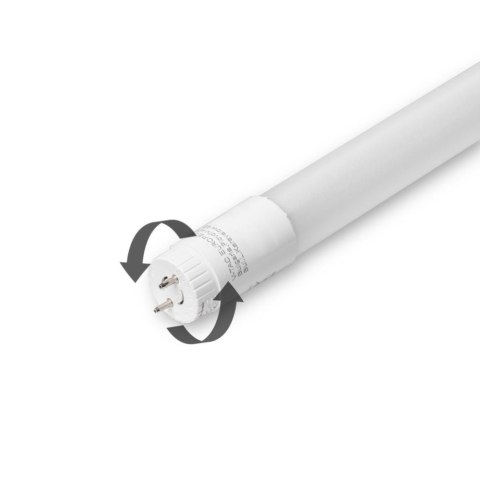 Tuba Świetlówka LED T8 V-TAC 9W 60cm Obrotowa 180st z starterem VT-6085 6000K 1200lm 5 Lat Gwarancji