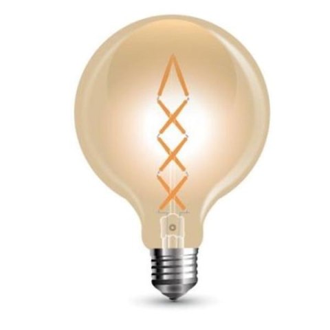 Żarówka LED 8W Filament E27 G125 Bursztyn V-TAC VT-2018 2200K 800lm Żarówka LED 8W Filament E27 G125 Bursztyn V-TAC VT-2018 2200K 800lm