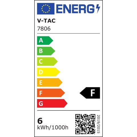 Żarówka LED V-TAC 5,5W E14 Filament Świeczka Ściemnialna VT-21125 3000K 600lm Żarówka LED V-TAC 5,5W E14 Filament Świeczka Ściemnialna VT-21125 3000K 600lm