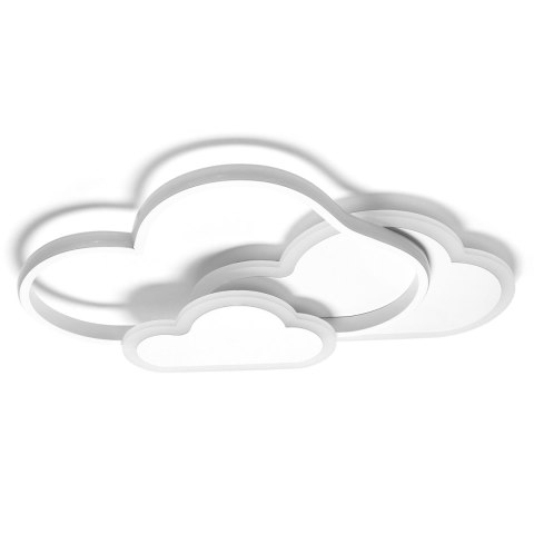 LAMPA DZIECIĘCA LED SUFIT BIAŁE CHMURKI 58W + PILOT DL-I03 LAMPA DZIECIĘCA LED SUFIT BIAŁE CHMURKI 58W + PILOT DL-I03