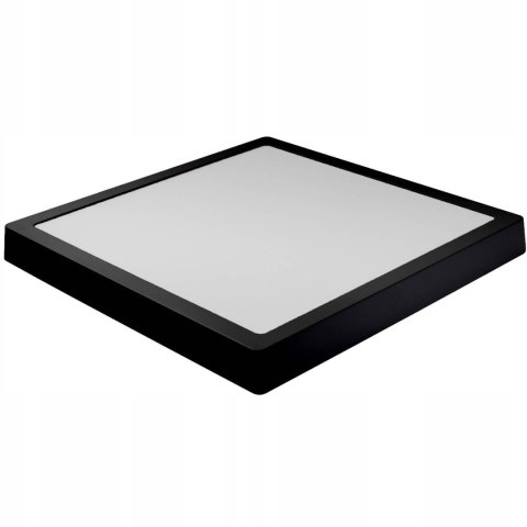 Panel LED NATYNKOWY PLAFON KWADRAT LAMPA 24W CZARNY BARWA ZIMNA Panel LED NATYNKOWY PLAFON KWADRAT LAMPA 24W CZARNY BARWA ZIMNA