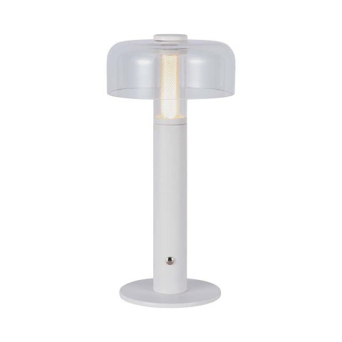 Lampka Biurkowa Nocna V-TAC 1W LED 30cm Ładowanie USB Ściemnianie Biała VT-1049 3000K 100lm