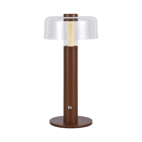 Lampka Biurkowa Nocna V-TAC 1W LED 30cm Ładowanie USB Ściemnianie Brązowa VT-1049 3000K 100lm
