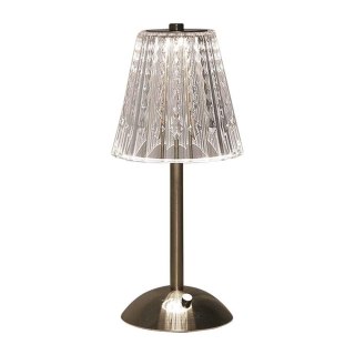 Lampka Biurkowa Nocna V-TAC 3W LED 29cm Ładowanie USB Ściemnianie Piaskowy Brąz VT-1033 3000K-6000K 210lm