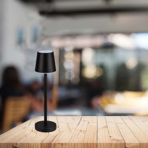 Lampka Biurkowa Nocna V-TAC 3W LED Ładowanie Ściemnianie Czarna VT-7703 3000K 70lm