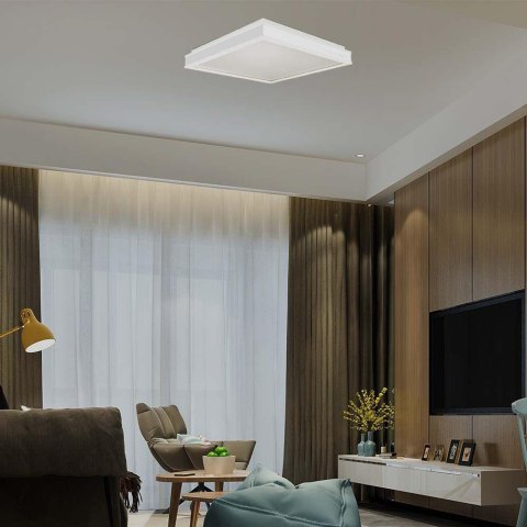 Plafon V-TAC 18W LED 3w1 Biały Kwadrat 45x45cm VT-7757 4000K 1490lm Plafon V-TAC 18W LED 3w1 Biały Kwadrat 45x45cm VT-7757 4000K 1490lm