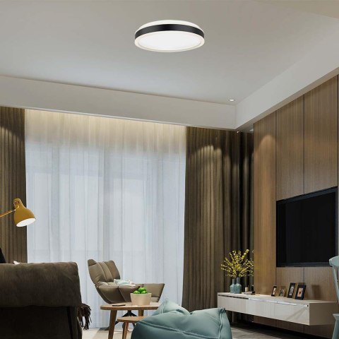 Plafon V-TAC 24W LED 3w1 Czarny Okrągły fi.45cm VT-7780 4000K 2500lm Plafon V-TAC 24W LED 3w1 Czarny Okrągły fi.45cm VT-7780 4000K 2500lm