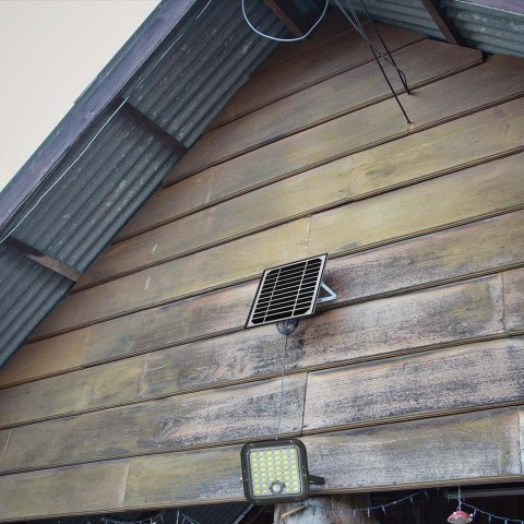 Projektor LED Solarny V-TAC 10W IP65, Pilot Timer, LiFePo 3.7V 6000mA Czarny VT-411 4000K 1500lm 3 Lata Gwarancji