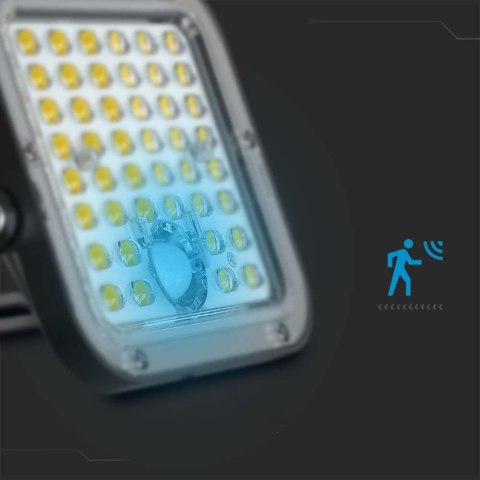 Projektor LED Solarny V-TAC 10W IP65, Pilot Timer, LiFePo 3.7V 6000mA Czarny VT-411 4000K 1500lm 3 Lata Gwarancji