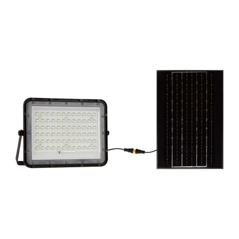 Projektor LED Solarny V-TAC 15W Pilot, AUTO, Timer, IP65 Czarny VT-120W 6400K 1200lm