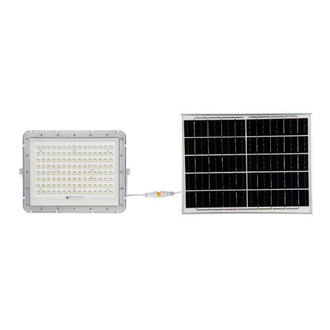 Projektor LED Solarny V-TAC 20W Pilot, AUTO, Timer, IP65 Biały VT-180W-W 4000K 1800lm