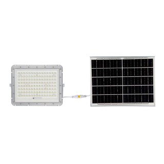 Projektor LED Solarny V-TAC 20W Pilot, AUTO, Timer, IP65 Biały VT-180W-W 6400K 1800lm