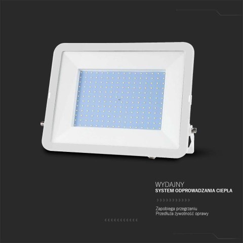 Projektor LED V-TAC 200W SAMSUNG CHIP PRO-S Biały VT-44206 4000K 17540lm 5 Lat Gwarancji