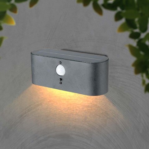 Kinkiet Ogrodowy Ścienny Solarny V-TAC 0.8W LED Czujnik Ruchu IP54 VT-1148 3000K 100lm 3 Lata Gwarancji Kinkiet Ogrodowy Ścienny Solarny V-TAC 0.8W LED Czujnik Ruchu IP54 VT-1148 3000K 100lm 3 Lata Gwarancji