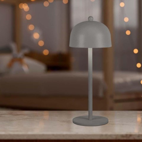 Lampka Biurkowa Nocna V-TAC 3W LED 30cm Ładowanie USB Ściemnianie Szara VT-1052 3000K-6000K 200lm
